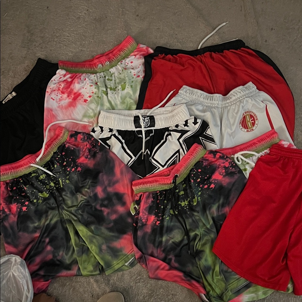 Colorful Kids Athletic Shorts Set